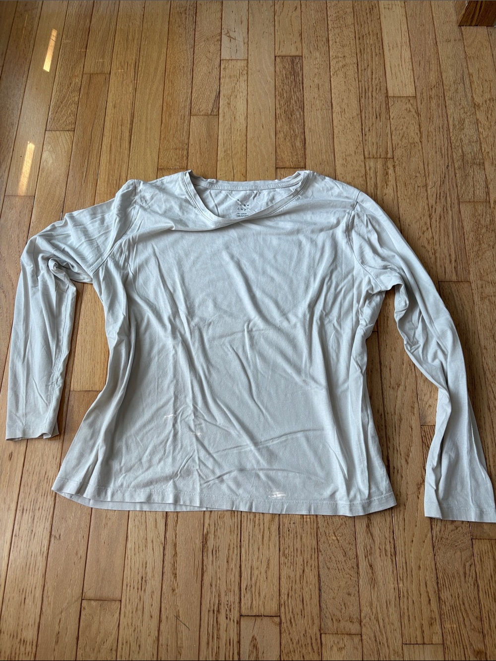 Off-White Long-Sleeve Women's Tee - Soft Everyday Top